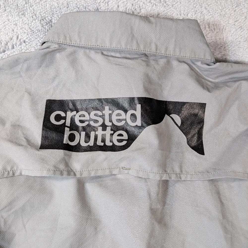 Helly‎ Hansen Crested Butte Button Down Shirt Gray Size Medium - Picture 7 of 8